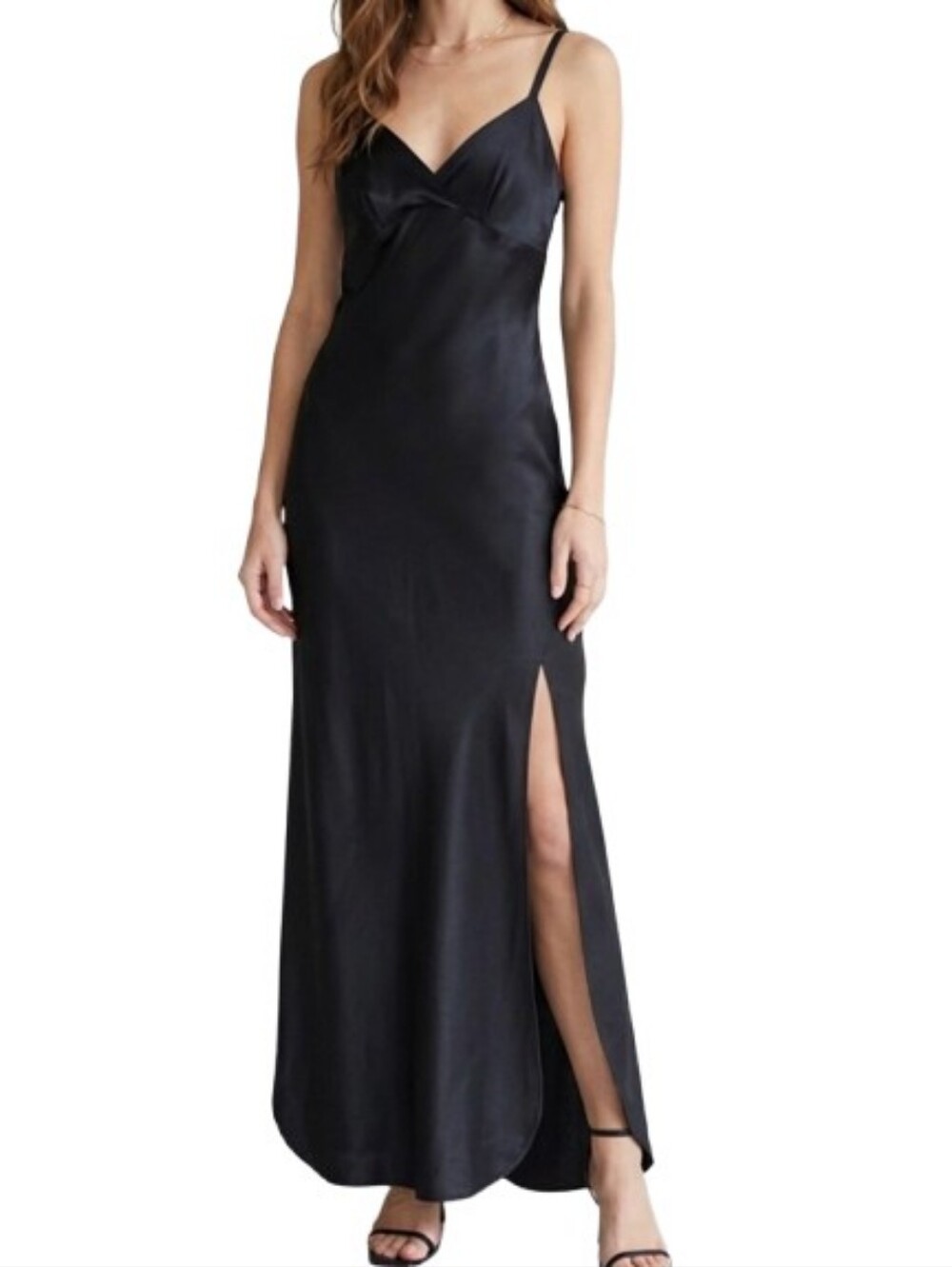 Vintage NATORI Satin Slip Maxi Dress Nightgown